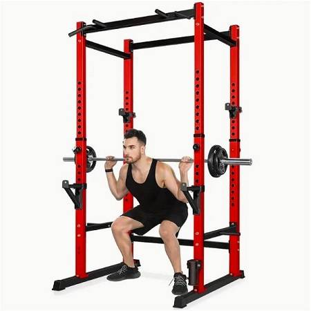 Power Rack Squat Full Safety Cage Adjustable Free Weight Gym - Image 2