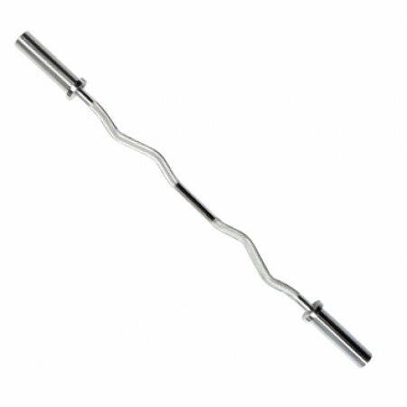 Troy Barbell Arm Bicep Curl Curling Bar Olympic Chrome GOZ47 - Image 3