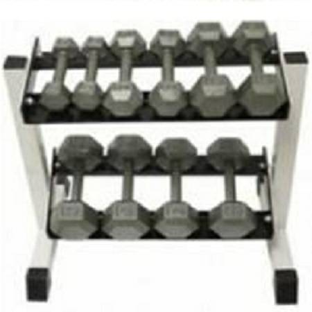 Dumbbell Dumbell Dumbells 2 Tier Storage Rack Horizontal 17 inch - Image 2