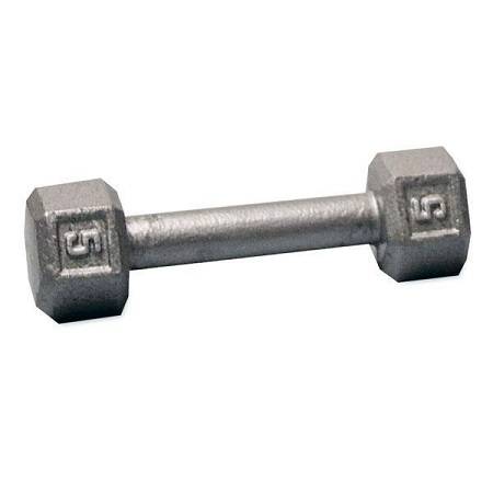 Ader Free Weight Hex Hexagon Cast Iron Dumbell Dumbbell 5# - Image 2