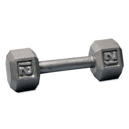 Ader Free Weight Hex Hexagon Cast Iron Dumbell Dumbbell 12# - Image 2
