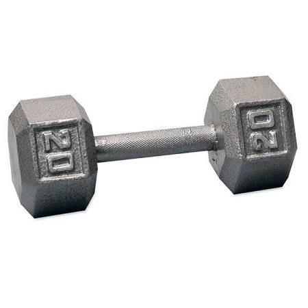 Ader Free Weight Hex Hexagon Cast Iron Dumbell Dumbbell 20# - Image 2