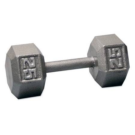 Ader Free Weight Hex Hexagon Cast Iron Dumbell Dumbbell 25# - Image 2