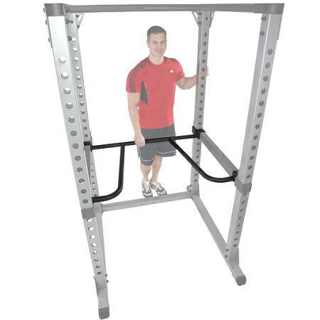 Body Solid Dip Dipping Bar Attachment for Pro Power Rack DR378 - Image 2