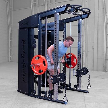 BODY SOLID GSFR100 All-in-One Smith Functional Trainer Gym Systm - Image 4