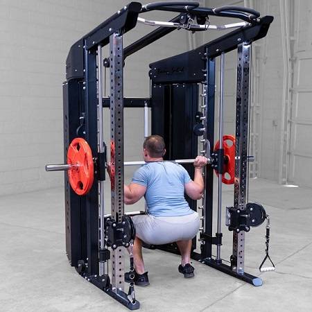 BODY SOLID GSFR100 All-in-One Smith Functional Trainer Gym Systm - Image 6