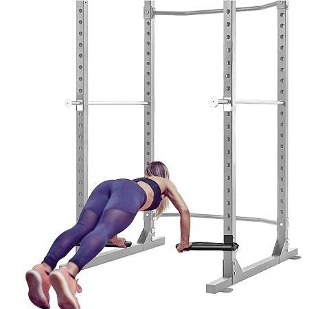 Body Solid Best Fitness Dip Bar Atachment for BFPR100 Power Rack - Image 3
