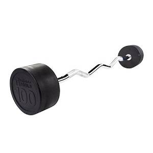 Body Solid Bar Bars EZ Curl Fixed Barbell Barbells 100# SBZ100