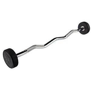 Body Solid Bar Bars EZ Curl Fixed Barbell Barbells 30# SBZ30
