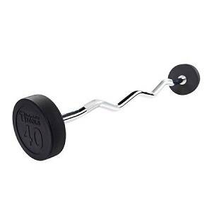 Body Solid Bar Bars EZ Curl Fixed Barbell Barbells 40# SBZ40