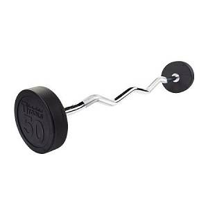Body Solid Bar Bars EZ Curl Fixed Barbell Barbells 50# SBZ50