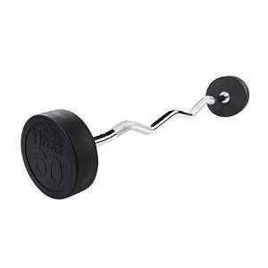 Body Solid Bar Bars EZ Curl Fixed Barbell Barbells 60# SBZ60
