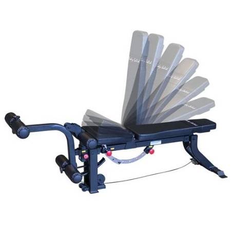 Body Solid Comercial Flat Incline Bench with Leg Ext / Curl GLEG - Image 5