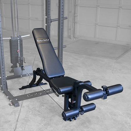 Body Solid Comercial Flat Incline Bench with Leg Ext / Curl GLEG - Image 3