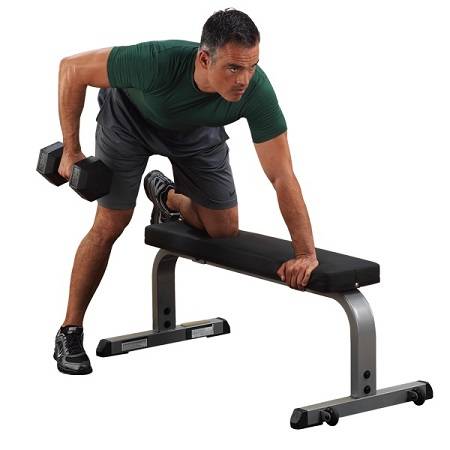 Body Solid FreeWeight Flat Utility Dumbbell Dumbell Bench GFB350 - Image 2