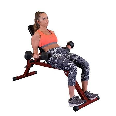 Body Solid Best Fitness Flat Incline Dec Dumbbell Bench BFFID10 - Image 2