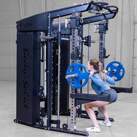 BODY SOLID GSFR100 All-in-One Smith Functional Trainer Gym Systm - Image 2