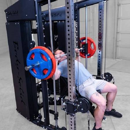 BODY SOLID GSFR100 All-in-One Smith Functional Trainer Gym Systm - Image 3