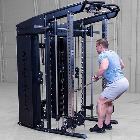 BODY SOLID GSFR100 All-in-One Smith Functional Trainer Gym Systm - Image 8