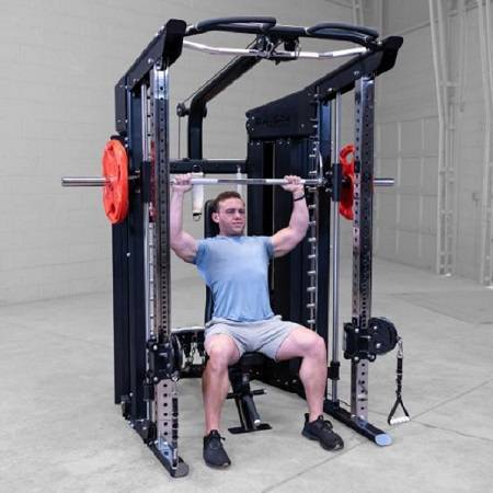 BODY SOLID GSFR100 All-in-One Smith Functional Trainer Gym Systm - Image 7