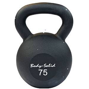 Body Solid Commercial Kettlebell Kettle Bell ball 75# KBR75