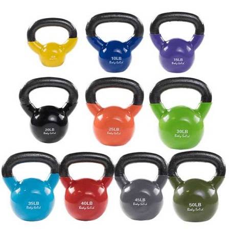 Body Solid Kettlebell Kettle Bell Vinyl Dipped Weights 5# KBV5 - Image 3