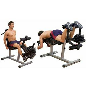 Body Solid Commercial Seated Leg Extension Prone Curling GLCE365