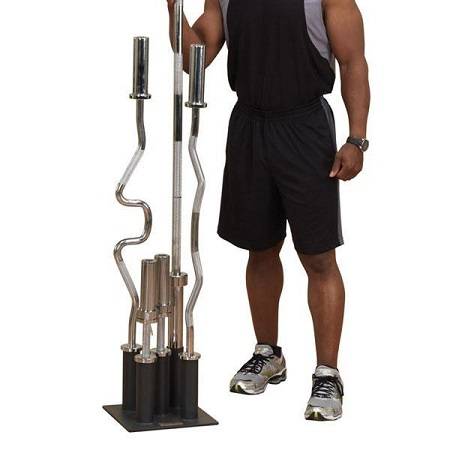Body Solid Olympic Bar Holder Vertical Storage Stand Rack GOBH5 - Image 3