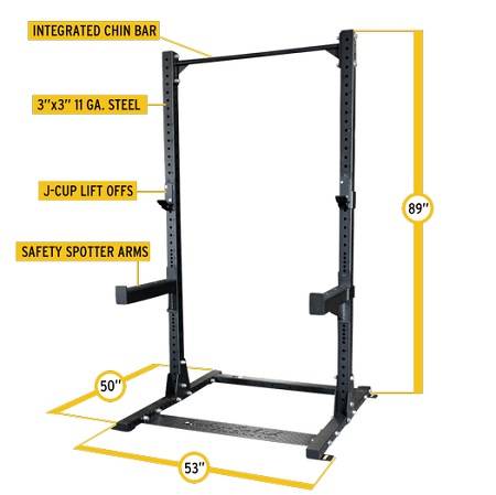 Body Solid PowerLine MultiPress Squat Half Rack Stand PPR500 - Image 6