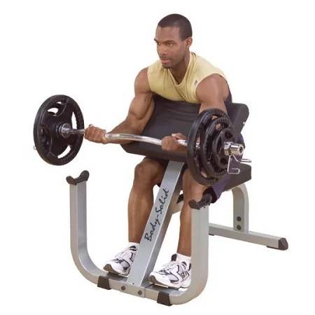 Body Solid Arm Arms Bicep Preacher Curl Curling Bench GPCB329 - Image 2