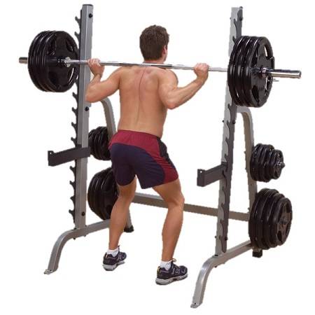 Body Solid Free Weight Power Squat Multi Press Half Rack GPR370 - Image 2