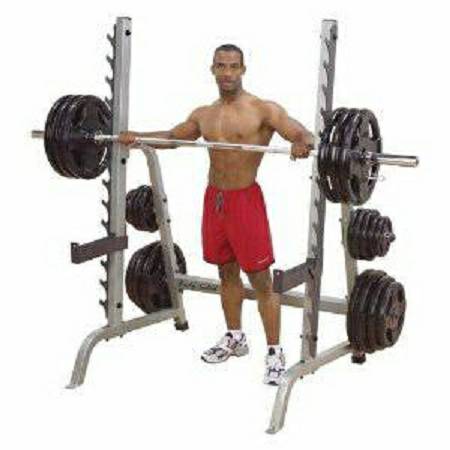 Body Solid Free Weight Power Squat Multi Press Half Rack GPR370 - Image 3