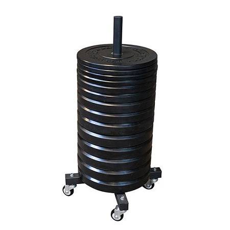 Body Solid Mobile Rolling Plate Plates Storage Rack Tree GWT86 - Image 3