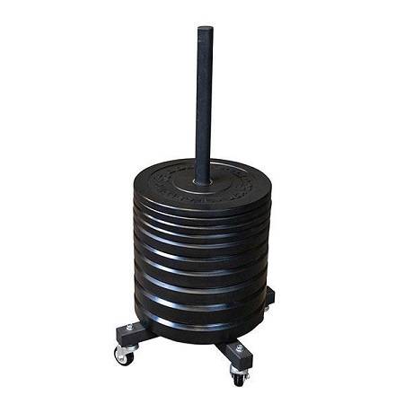 Body Solid Mobile Rolling Plate Plates Storage Rack Tree GWT86 - Image 4