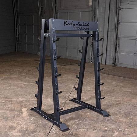 Body Solid Commercial Fixed Weight Barbell Bar Rack SBBR100 - Image 5