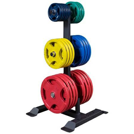Body Solid Olympic Bumper Plate Tree 2 Bar Holder Rack GWT56 - Image 3