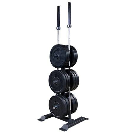Body Solid Olympic Bumper Plate Tree 2 Bar Holder Rack GWT56 - Image 4