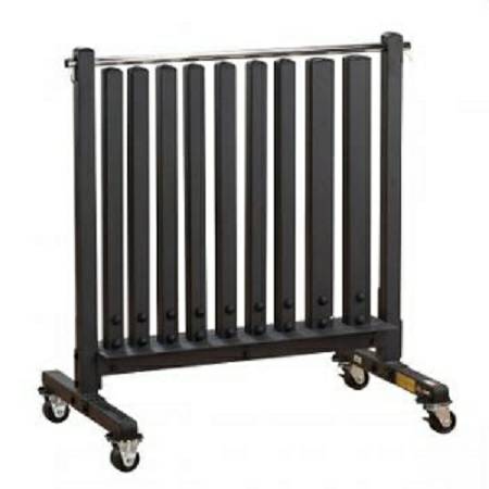 Body Solid Mobile Rolling Lockable Aerobic Dumbbell Rack GDR500 - Image 3