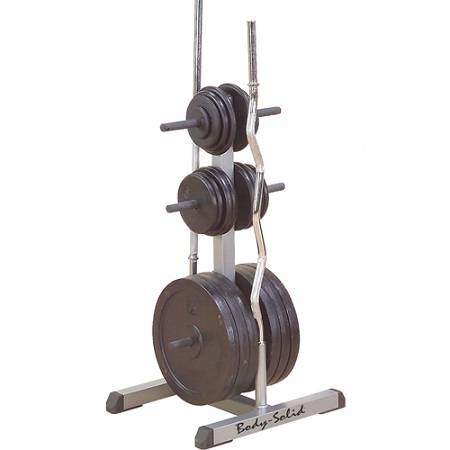 Body Solid Standard Free Weight Plate Tree Bar Holder Rack GSWT - Image 2
