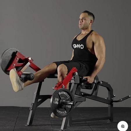 GMWD Seated Isolated Leg Extension Prone Curling Machine LE03 - Image 5