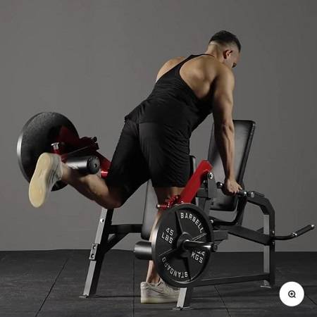GMWD Seated Isolated Leg Extension Prone Curling Machine LE03 - Image 7