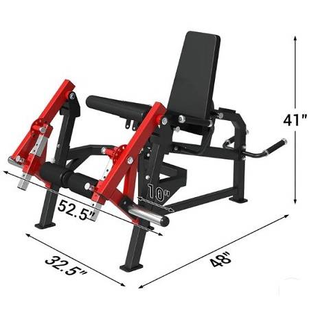 GMWD Seated Isolated Leg Extension Prone Curling Machine LE03 - Image 3