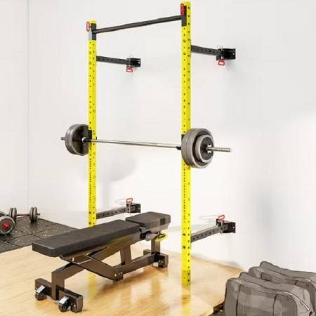 HF Folding Wall Mounted Power Multi Press Squat Rack Space Saver - Image 4