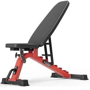 Exercise Fitness Flat Incline Decline FID Dumbbell Bench S2 Red