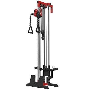 Fitness Wall Mount Cable Column Lat Pull Down Hi Low Pulley G3