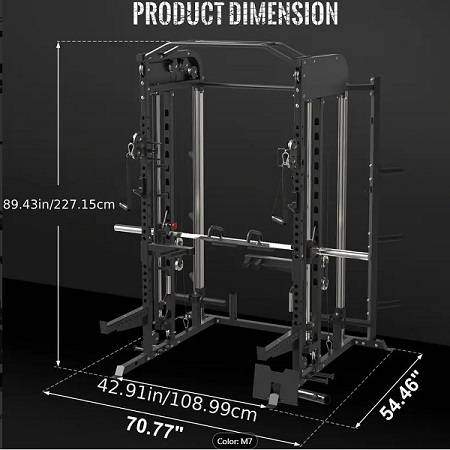 ML Linear Bearing Smith Machine Functional Trainer Gym System - Image 4