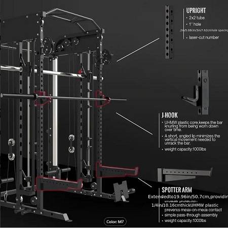ML Linear Bearing Smith Machine Functional Trainer Gym System - Image 5