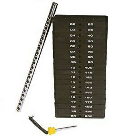 Powertec Lat Tower Optional Selectorized 194# Weight Stack WS190 - Image 3