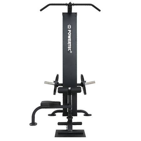 PowerTec Lat Pull Down Machine Upper Lower Pulley Curl Row P-LM - Image 5
