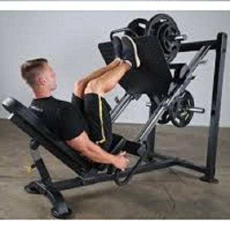 PowerTec 45 Degree Leg Press Sled Safety Squat Calf Raise P-LP - Image 4